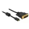 Delock HDMI-kábel Micro-D-csatlakozódugóval > DVI 24+1 csatlakozódugó 2 m (83586)