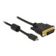 Delock HDMI-kábel Micro-D-csatlakozódugóval > DVI 24+1 csatlakozódugó 2 m