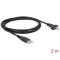 Delock Kábel USB 2.0 A típusú dugó > USB 2.0 B típusú dugó csavarokkal ellátott 2 m (83595)