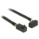 Delock Kábel Mini SAS HD SFF-8643 > Mini SAS HD SFF-8643, ívelt, 0,5 m