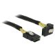 Delock Kábel Mini SAS SFF-8087 > Mini SAS SFF-8087, ívelt, 0,5 m (83622)