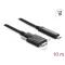 Delock Aktív optikai kábel USB 10 Gbps USB Type-C  apa > USB 10 Gbps Micro-B Típusú dugó csavarokkal ellátott 10 m (83632)