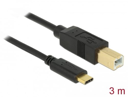 Delock USB 2.0 kábel Type-C a B-típusú 3 m