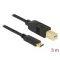 Delock USB 2.0 kábel Type-C a B-típusú 3 m (83666)