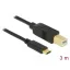 Delock USB 2.0 kábel Type-C a B-típusú 3 m (83666)