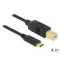 Delock USB 2.0 kábel Type-C a B-típusú 4 m (83667)