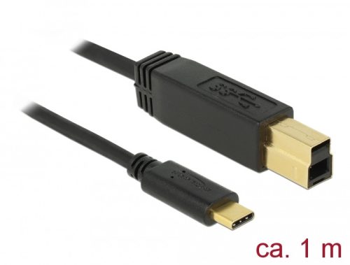 Delock USB 3.1 Gen 2 (10 Gbps) kábel Type-C B-típusú 1 m (83675)