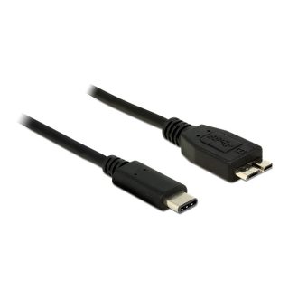   Delock Kábel SuperSpeed USB (USB 3.1, Gen 2) USB Type-C dugó > USB Micro-B típusú dugó 1 m fekete (83677)