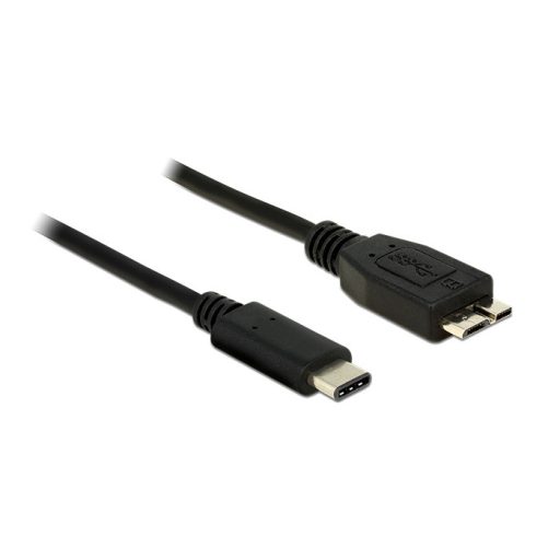 Delock Kábel SuperSpeed USB (USB 3.1, Gen 2) USB Type-C dugó > USB Micro-B típusú dugó 1 m fekete (83677)