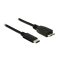 Delock Kábel SuperSpeed USB (USB 3.1, Gen 2) USB Type-C dugó > USB Micro-B típusú dugó 1 m fekete (83677)