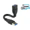 Delock kábel USB 3.0 A apa > USB 3.0 A anya ShapeCable 0,15 m (83713)