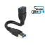 Delock kábel USB 3.0 A apa > USB 3.0 A anya ShapeCable 0,15 m (83713)