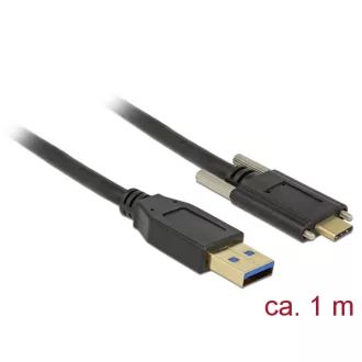   Delock SuperSpeed USB 10 Gbps (USB 3.1 Gen 2) kábel A-típusú apa csatlakozó > USB Type-C  apa csatla (83718)