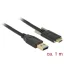 Delock SuperSpeed USB 10 Gbps (USB 3.1 Gen 2) kábel A-típusú apa csatlakozó > USB Type-C  apa csatla (83718)