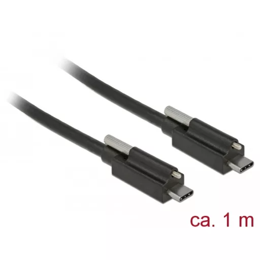Delock SuperSpeed USB 10 Gbps (USB 3.1 Gen 2) kábel USB Type-C  apa csatlakozó > USB Type-C  apa csa (83719)