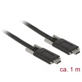   Delock SuperSpeed USB 10 Gbps (USB 3.1 Gen 2) kábel USB Type-C  apa csatlakozó > USB Type-C  apa csa (83720)