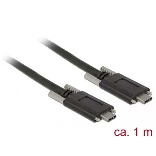 Delock SuperSpeed USB 10 Gbps (USB 3.1 Gen 2) kábel USB Type-C  apa csatlakozó > USB Type-C  apa csa (83720)