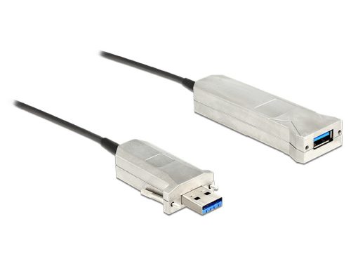 Delock aktív optikai kábel USB 3.0-A apa > USB 3.0-A anya 50 m (83740)