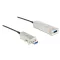 Delock aktív optikai kábel USB 3.0-A apa > USB 3.0-A anya 50 m (83740)