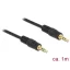 Delock Stereo Jack kábel 3.5 mm 3 pin apa > apa 1 m fekete (83744)