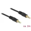 Delock Stereo Jack kábel 3.5 mm 3 pin apa > apa 2 m fekete (83746)