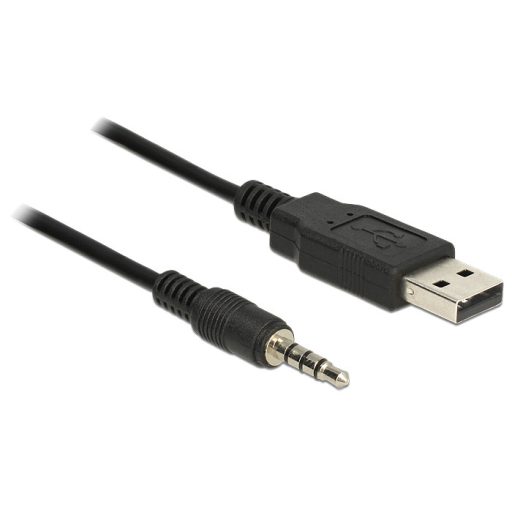 Delock kábel USB TTL apa > 3,5 mm 4 tűs sztereó jack apa 1,8 m (3,3 V) (83779)