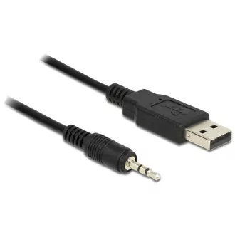   Delock kábel USB TTL apa > 2,5 mm 3 tűs sztereó jack apa 1,8 m (3,3 V ) (83789)