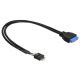 Delock kábel USB 3.0 tűs fejléc apa > USB 2.0 tűs fejléc apa 45 cm (83791)
