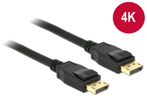 Delock Kábel Displayport 1.2 dugó > Displayport dugó 4K 1 m