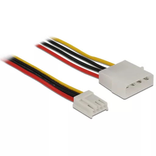 Delock tápkábel 4 tűs apa > 4 tűs floppy anya 40 cm (83821)