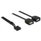 Delock USB kábel tűfejes anya > 2 x USB 2.0 A-típusú anya 40 cm (83823)
