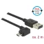 Delock Kábel, EASY-USB 2.0-s A-típusú csatlakozódugó > EASY-USB 2.0-s Micro-B típusú csatlakozódugó, (83853)