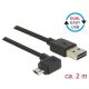 Delock Kábel, EASY-USB 2.0-s A-típusú csatlakozódugó > EASY-USB 2.0-s Micro-B típusú csatlakozódugó,