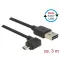 Delock Kábel, EASY-USB 2.0-s A-típusú csatlakozódugó > EASY-USB 2.0-s Micro-B típusú csatlakozódugó, (83854)