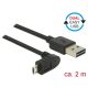 Delock Kábel, EASY-USB 2.0-s A-típusú csatlakozódugó > EASY-USB 2.0-s Micro-B típusú csatlakozódugó,