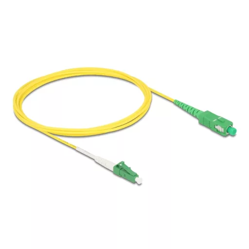 Delock Kábel, optikai szálas LC-APC > SC-APC Simplex egyszeres OS2, 2 m (83861)