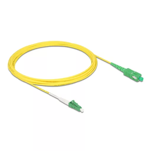 Delock Kábel, optikai szálas LC-APC > SC-APC Simplex egyszeres OS2, 5 m (83865)