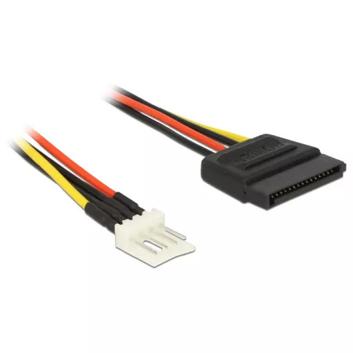 Delock tápkábel SATA 15 tűs apa > 4 tűs floppy apa 60 cm (83879)
