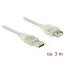 Delock USB 2.0-s bővítőkábel A-típusú csatlakozódugóval > USB 2.0-s, A-típusú csatlakozóhüvellyel, 3 (83884)