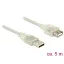 Delock USB 2.0-s bővítőkábel A-típusú csatlakozódugóval > USB 2.0-s, A-típusú csatlakozóhüvellyel, 5 (83885)