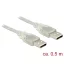 Delock USB 2.0-s kábel A-típusú csatlakozódugóval > USB 2.0-s, A-típusú csatlakozódugóval, 0,5 m, át (83886)