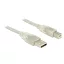 Delock USB 2.0-s kábel A-típusú csatlakozódugóval > USB 2.0-s, B-típusú csatlakozódugóval 2 m (83894)