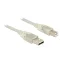 Delock USB 2.0-s kábel A-típusú csatlakozódugóval > USB 2.0-s, B-típusú csatlakozódugóval 5 m (83896)