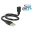 Delock kábel USB 2.0 Type-A apa > USB 2.0 Micro-B anya ShapeCable 0,35 m (83921)