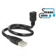 Delock kábel USB 2.0 Type-A apa > USB 2.0 Micro-B anya ShapeCable 0,35 m