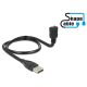 Delock kábel USB 2.0 Type-A apa > USB 2.0 Micro-B anya ShapeCable 0,50 m