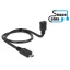 Delock kábel USB 2.0 Micro-B apa > USB 2.0 Micro-B anya OTG ShapeCable 0,50 m (83925)