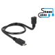 Delock kábel USB 2.0 Micro-B apa > USB 2.0 Micro-B anya OTG ShapeCable 0,50 m