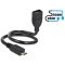 Delock kábel USB 2.0 Micro-B apa> USB 2.0 Type-A anya OTG ShapeCable 0.35 m (83927)