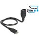 Delock kábel USB 2.0 Micro-B apa > USB 2.0 Type-A anya OTG ShapeCable 0,50 m